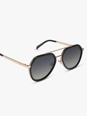 Joey Gold Frame Black Gradient Lens Sunglasses